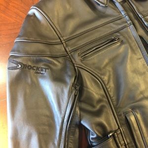 Joe Rocket leather motorcycle jacket